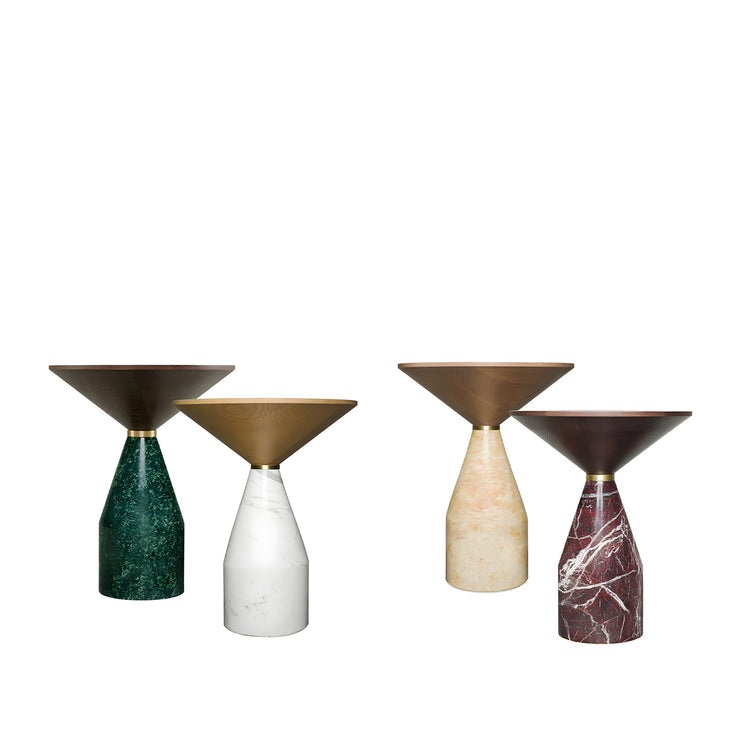 Red Cino Marble Side Table