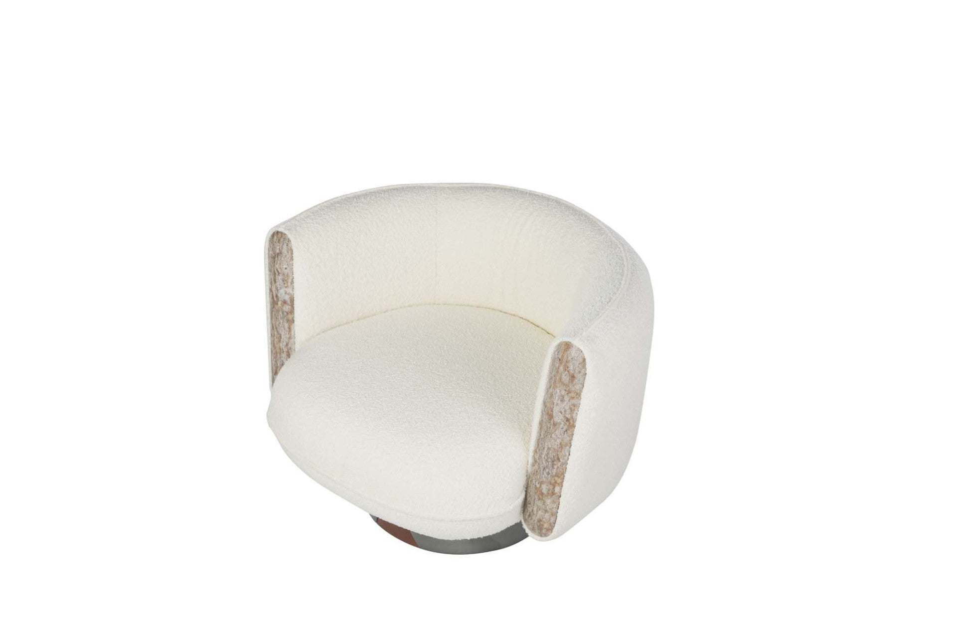SUSPENCE Swivel armchair with armrests