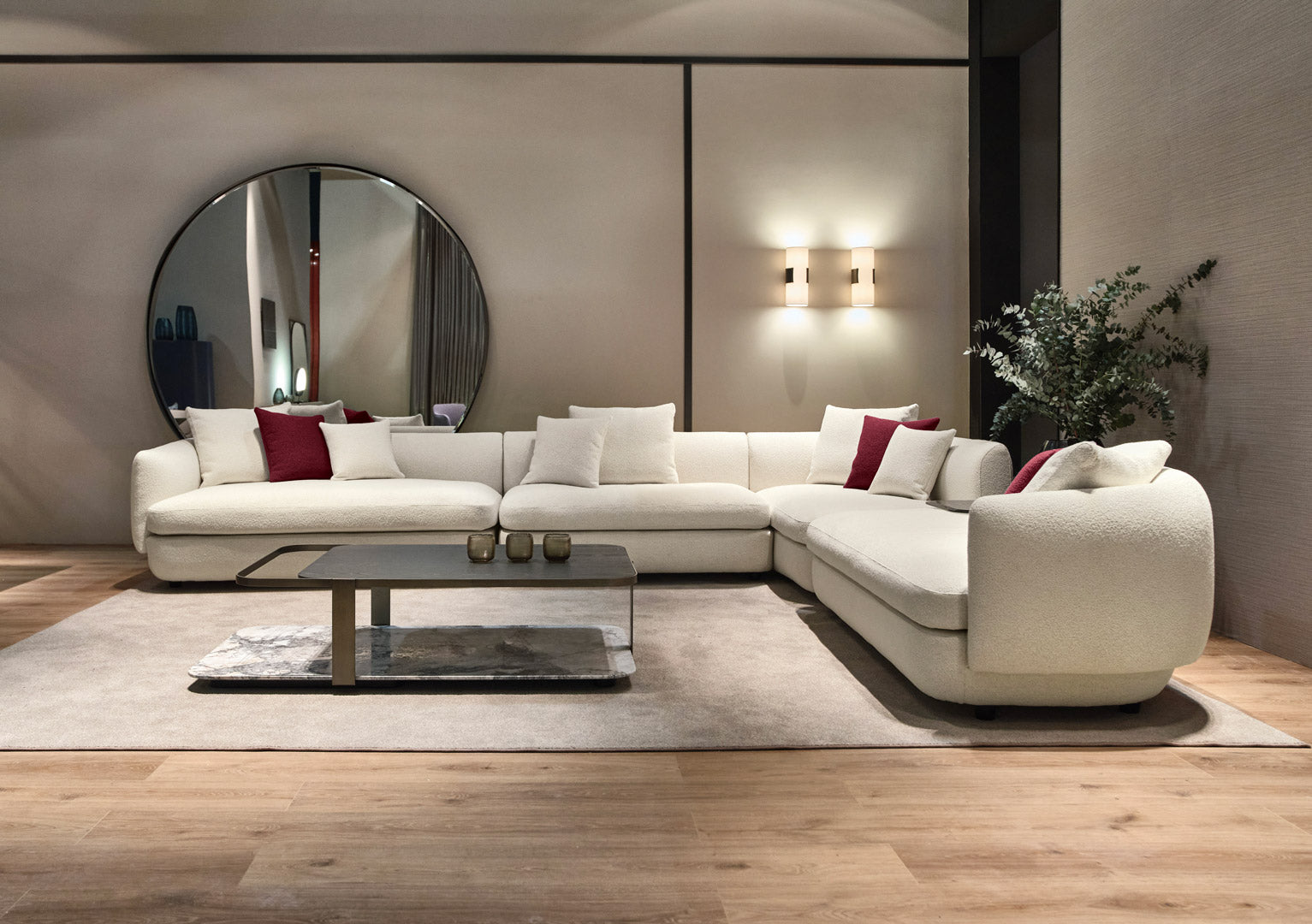 GABRIELLE Corner modular fabric sofa
