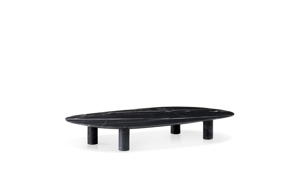 GLADSTONE Oval marble coffee table