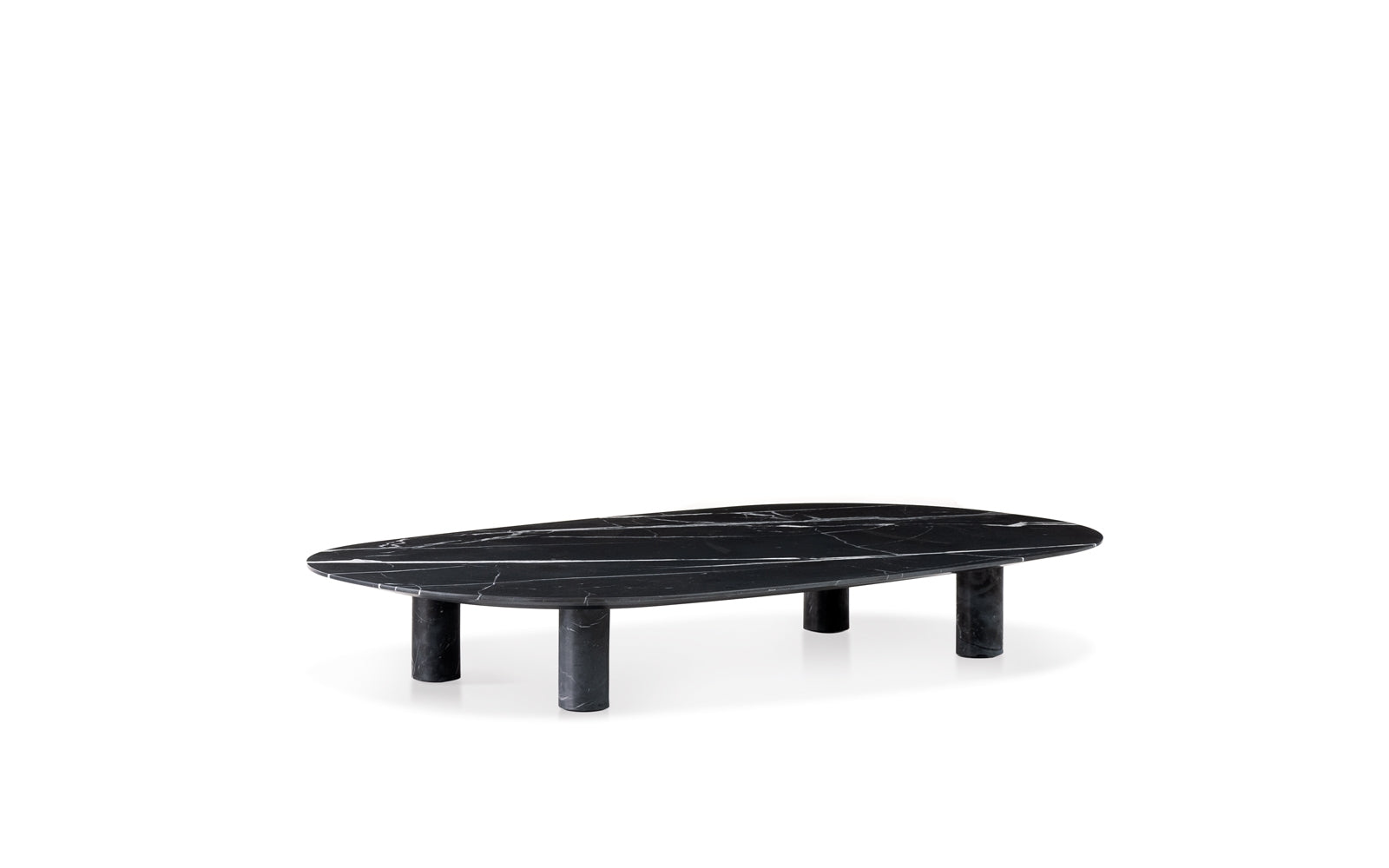 GLADSTONE Oval marble coffee table