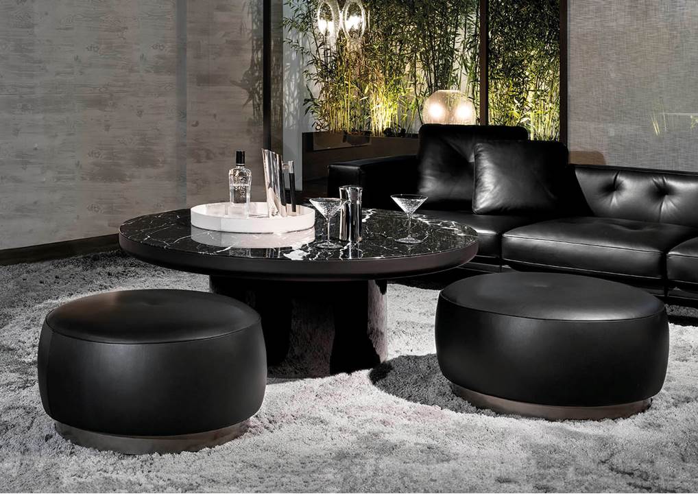 BRADY Round marble coffee table