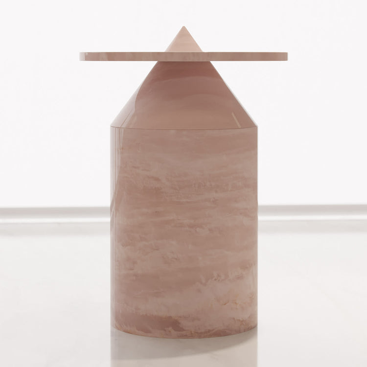 Totem Rosa Egeo Side Table