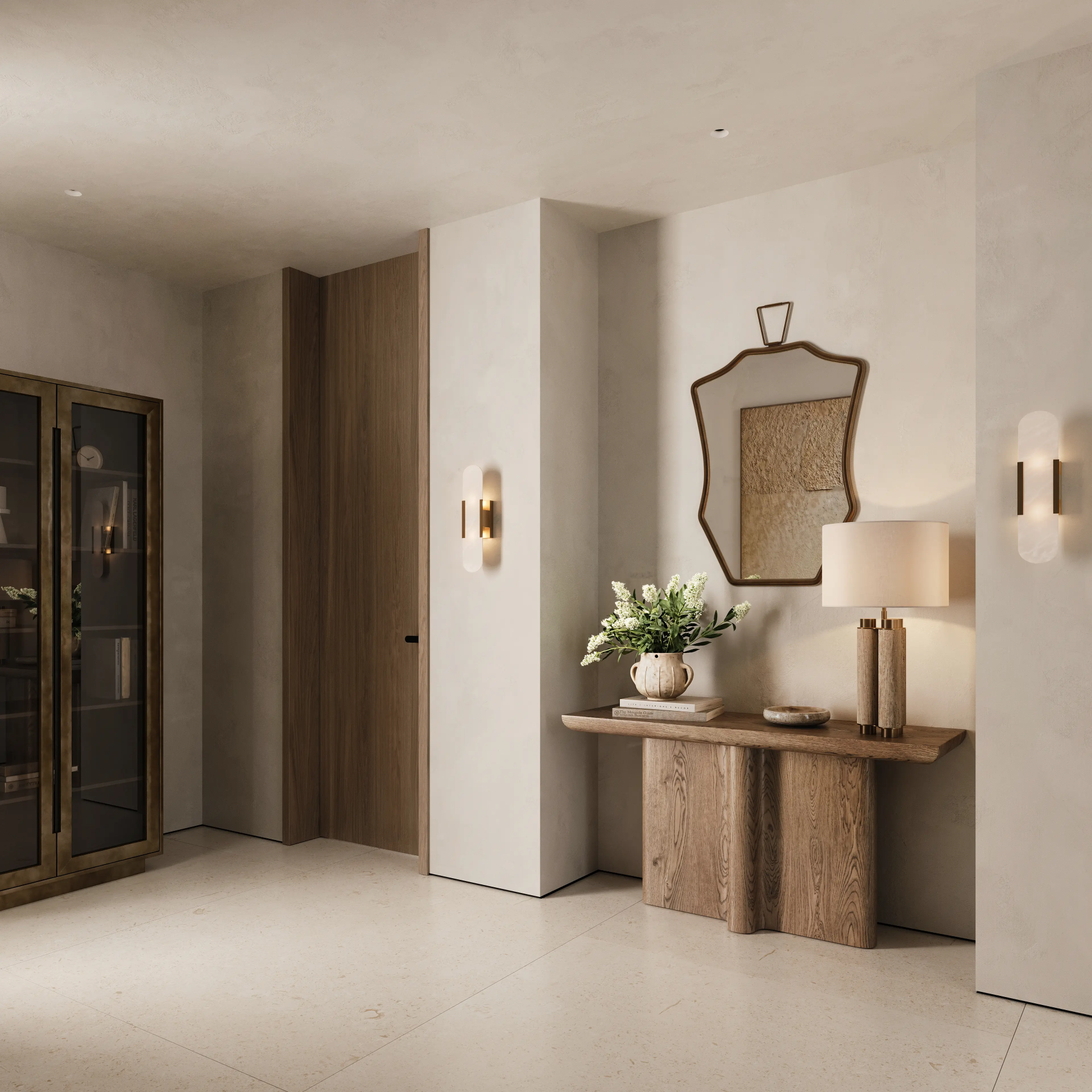 ROSALIA TABLE LAMP - TRAVERTINE