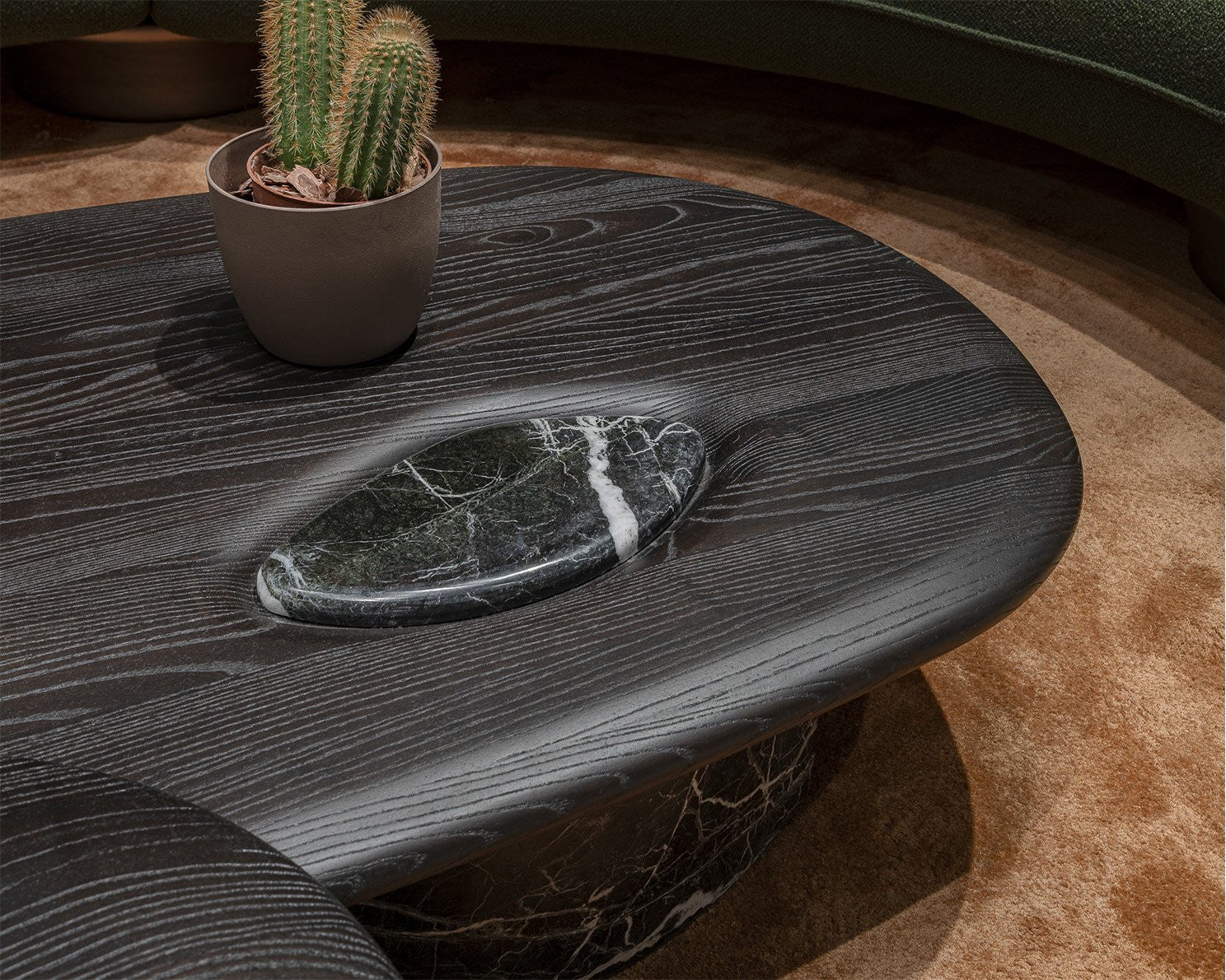 Rita Oak Marble Stub Coffee Table