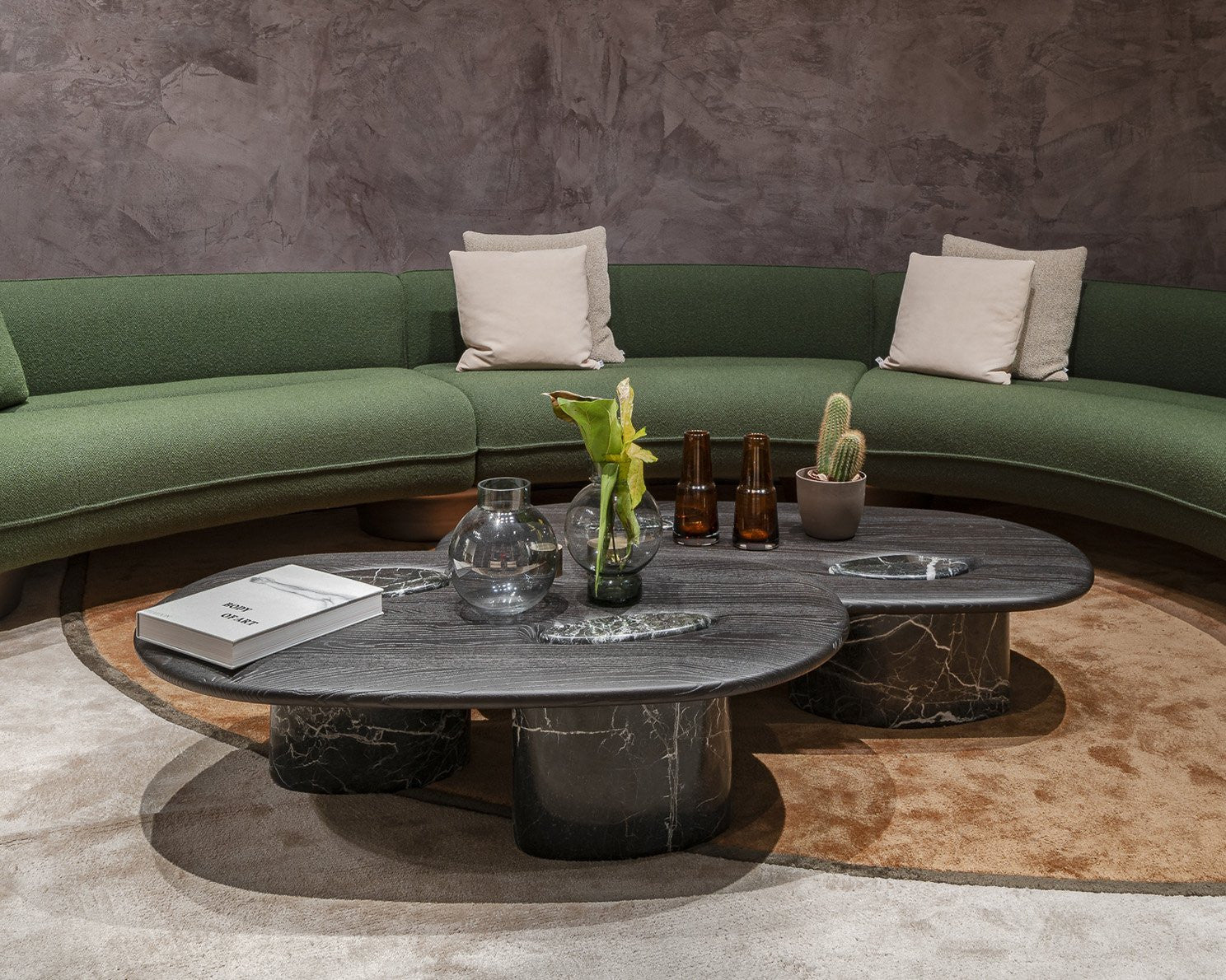 Rita Oak Marble Stub Coffee Table