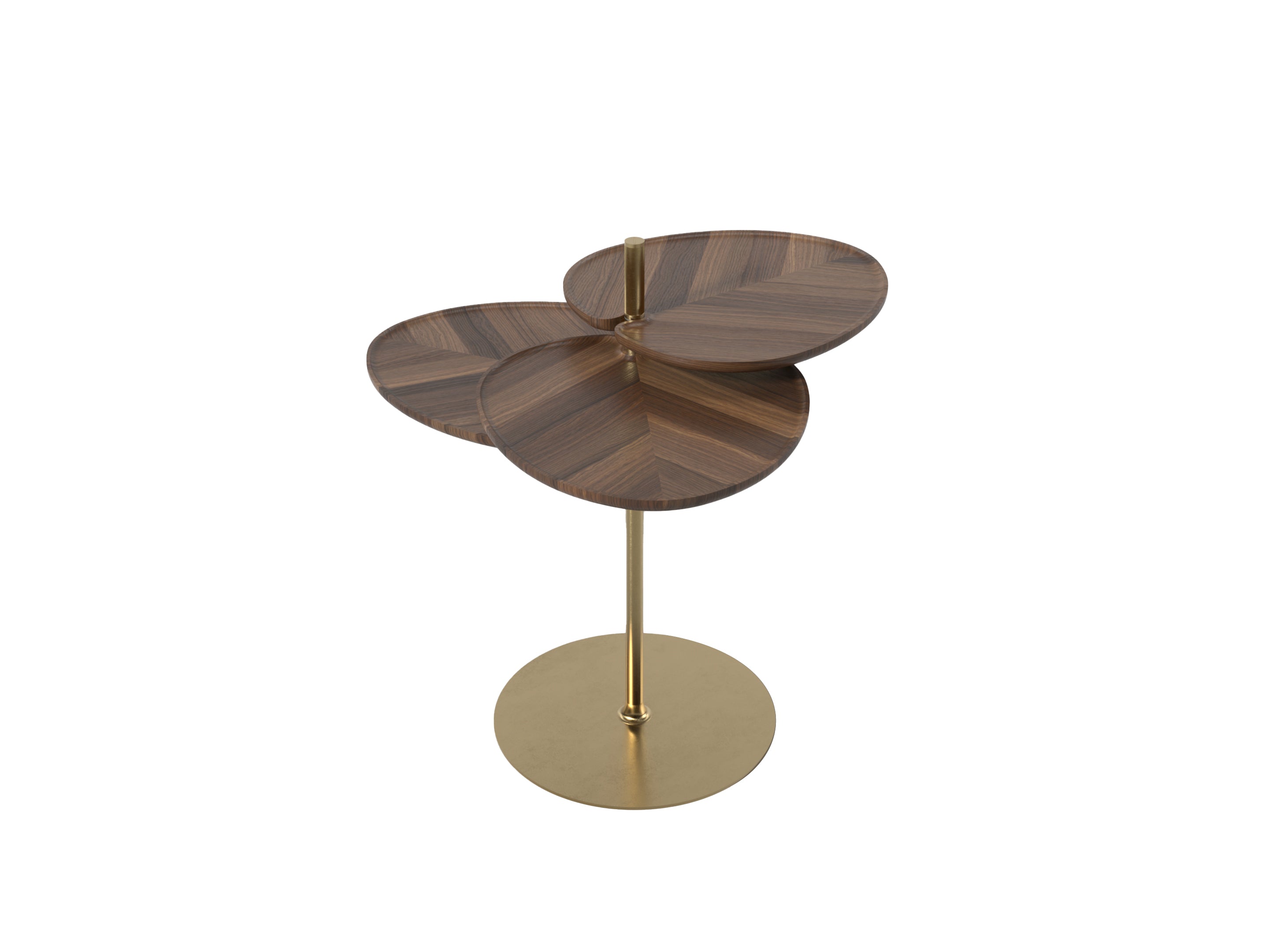 LEAF-1 Round wooden coffee table