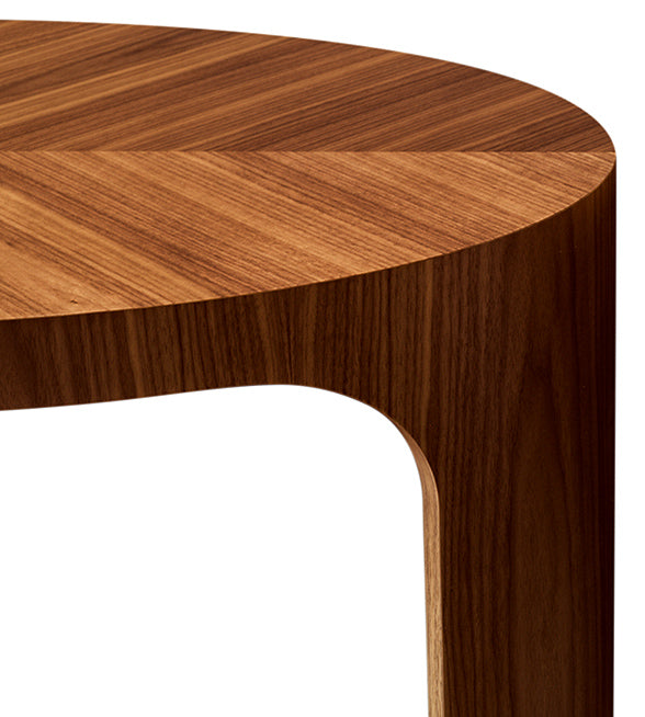LING Oval wooden coffee table