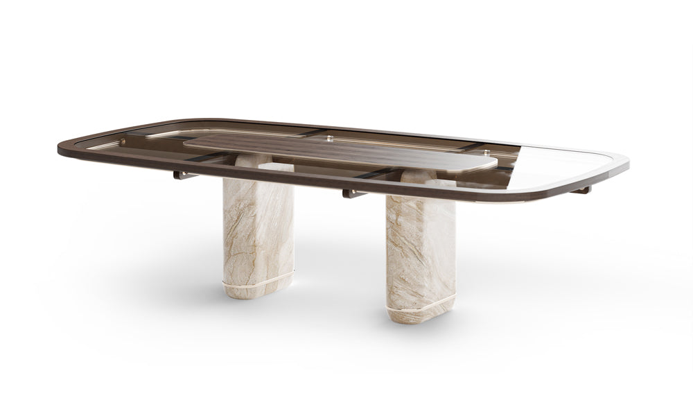 DuPont Marble Plinth Dining Table – Jeffsfurniture