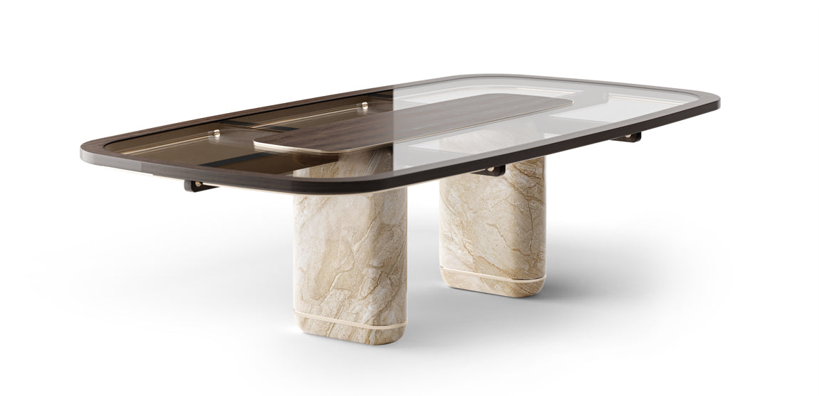 DuPont Marble Plinth Dining Table – Jeffsfurniture