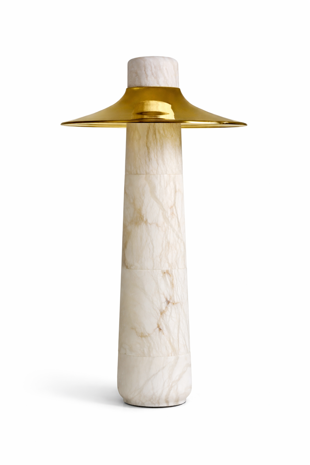 Escobar Brass and Onyx Marble Floor Lamp