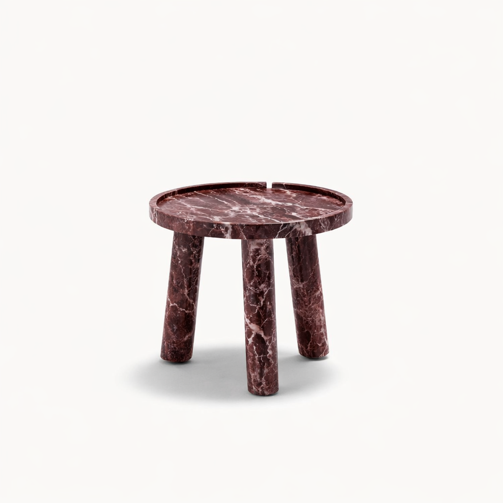 Bloom Stone Round Medium Side Table