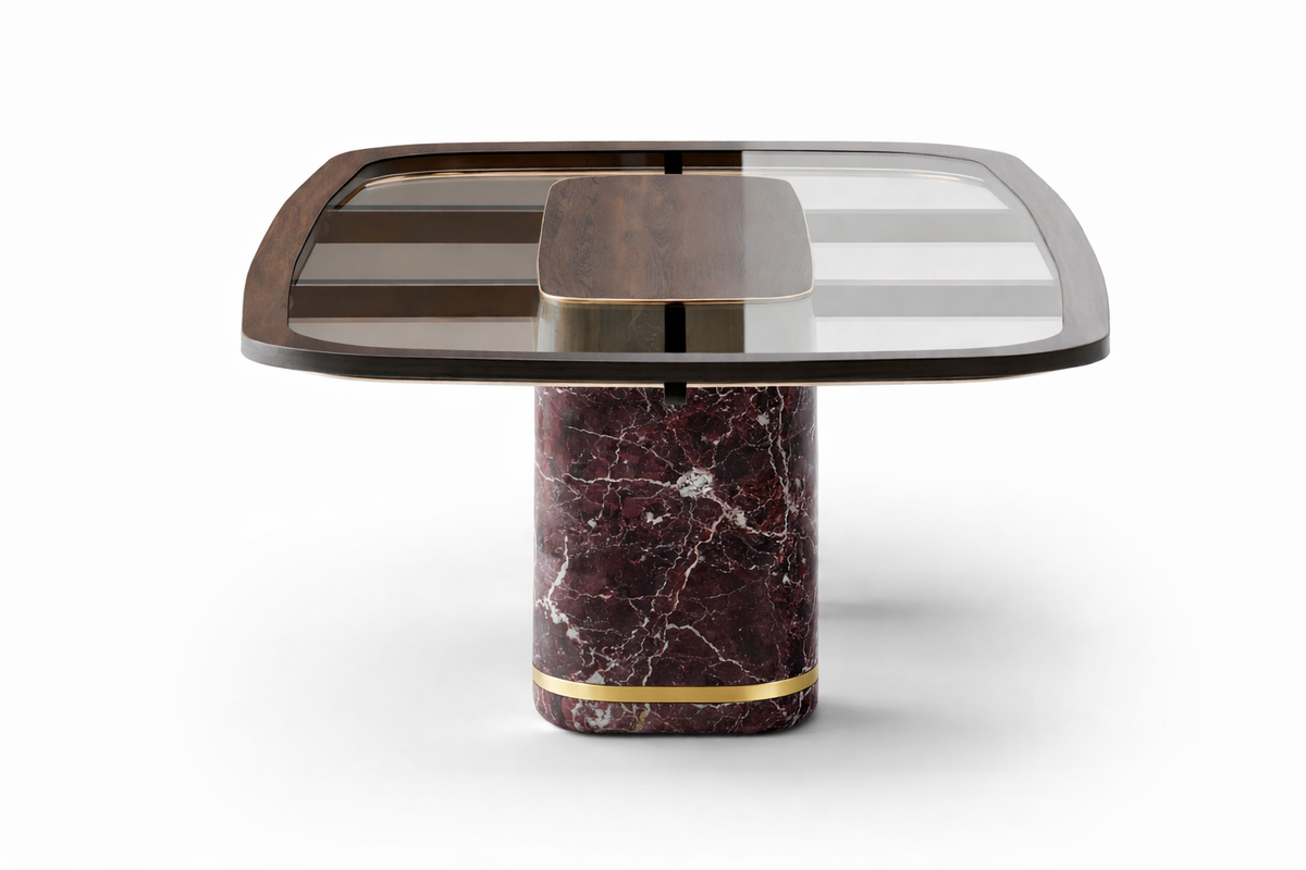 DuPont Marble Plinth Dining Table – Jeffsfurniture
