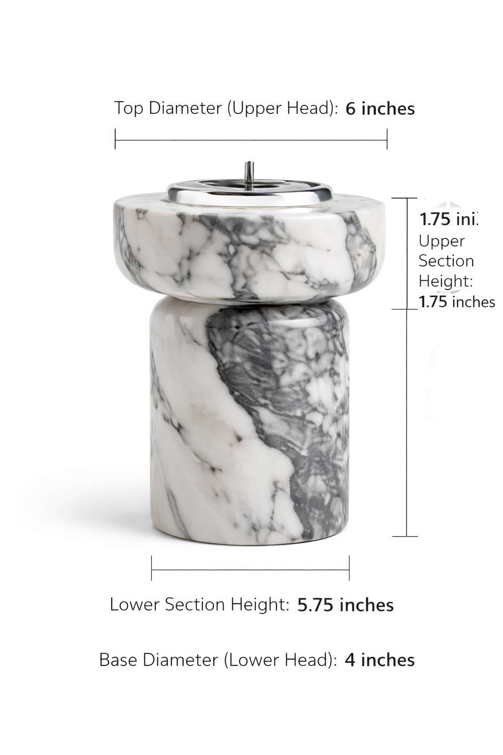 Opus Marble Candle Pedestal