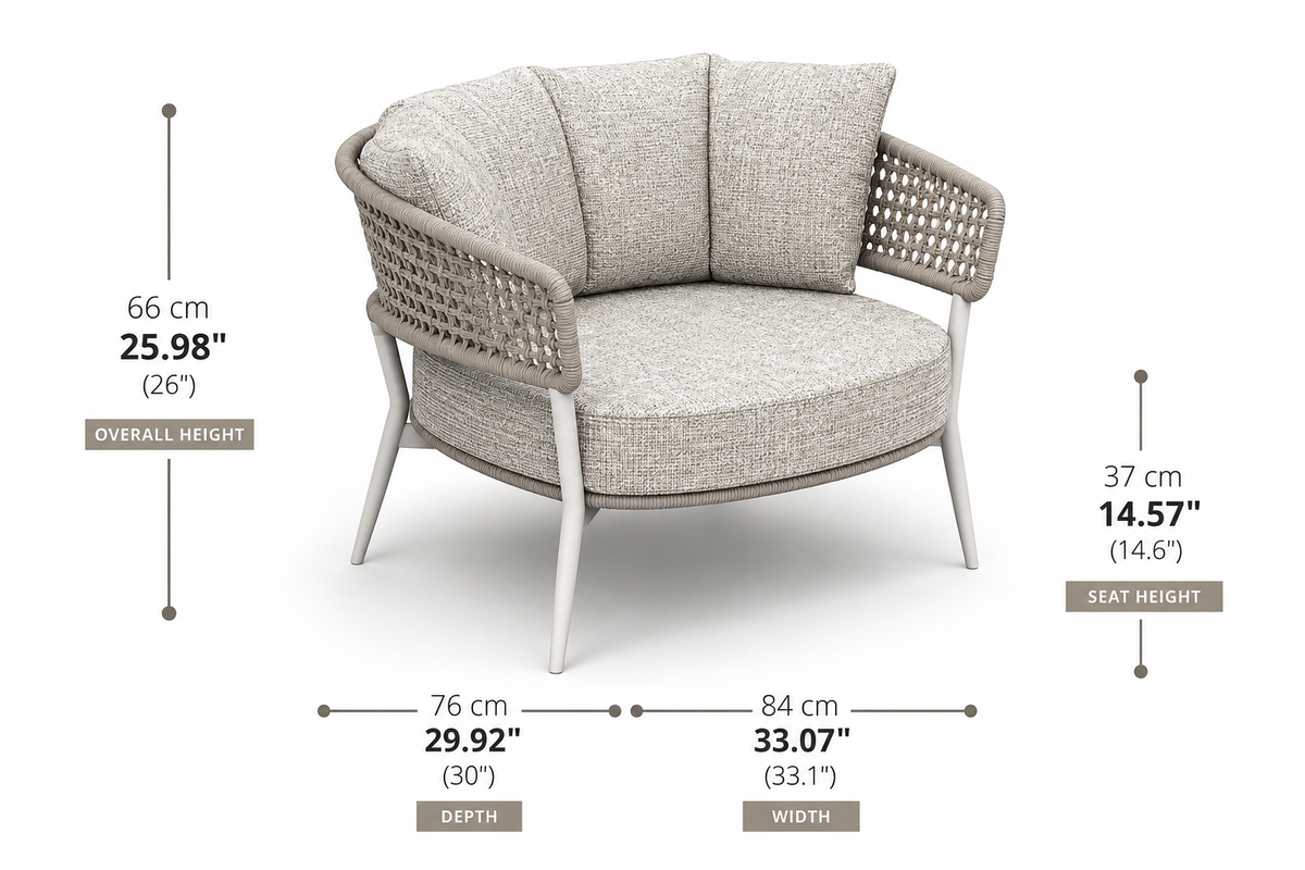 Moon Cord Armchair Outdoor