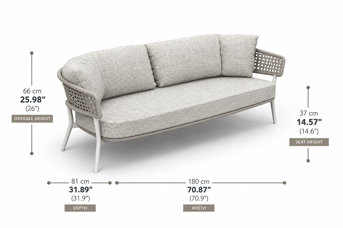 Moon Cord Sofa 2 Seater Outdoor