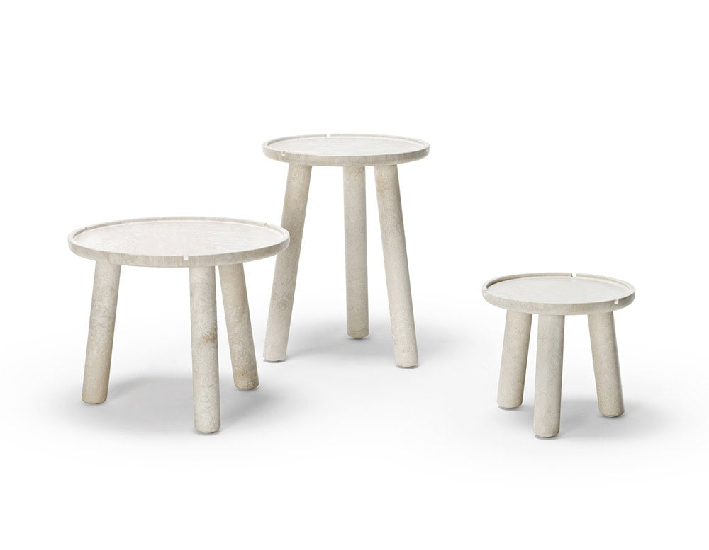 Bloom Stone Round Tall Side Table