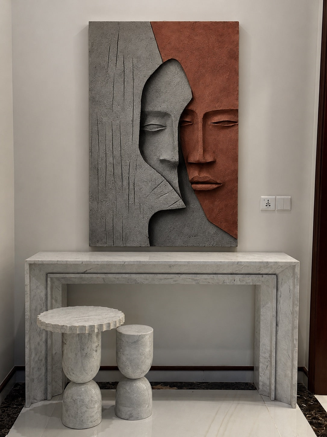 Angelo Irish Calacatta Statuario Marble Console