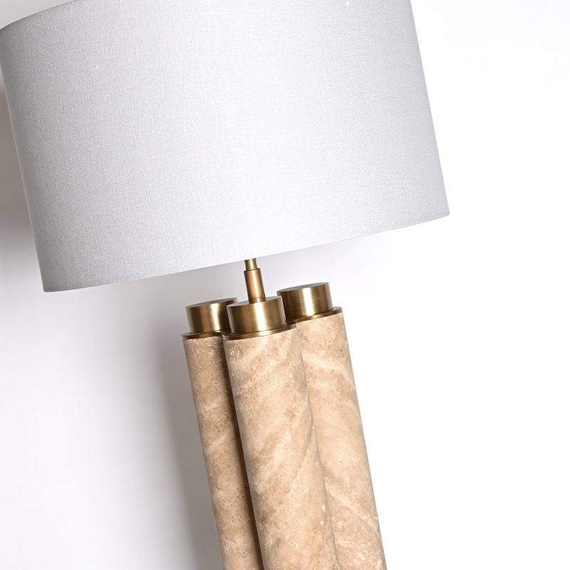 ROSALIA TABLE LAMP - TRAVERTINE