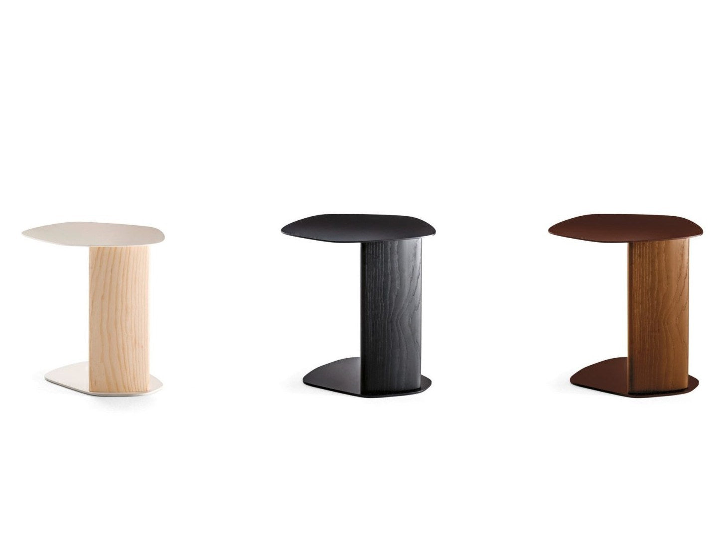 KEISHO Steel and wood side table