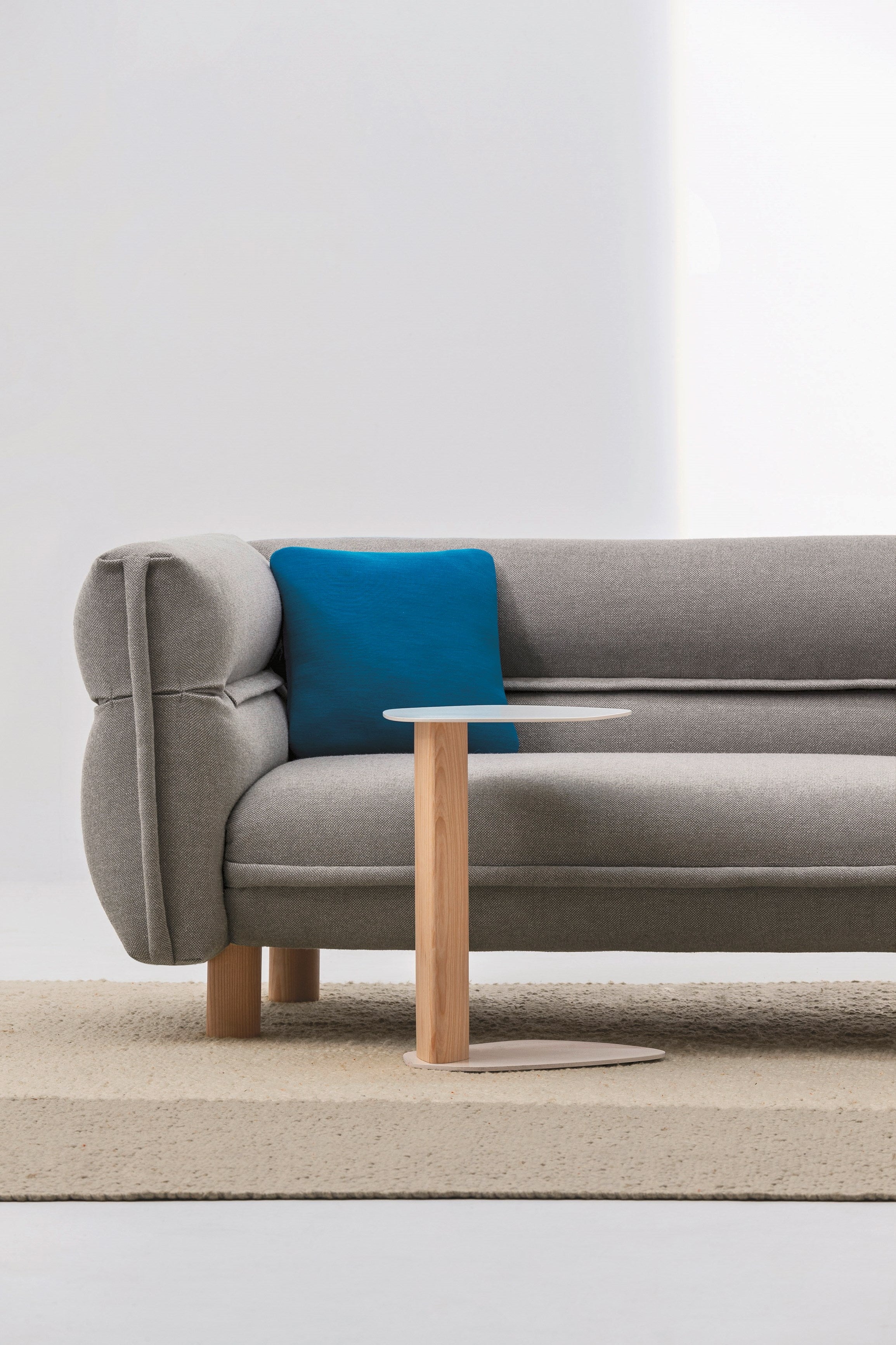 KEISHO Steel and wood side table