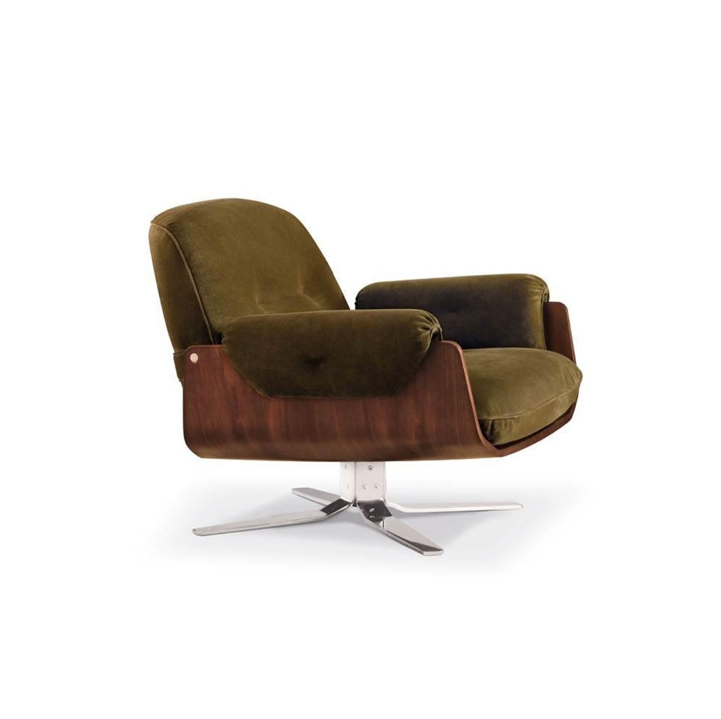 Laurel Swivel Lounge Armchair And Ottoman