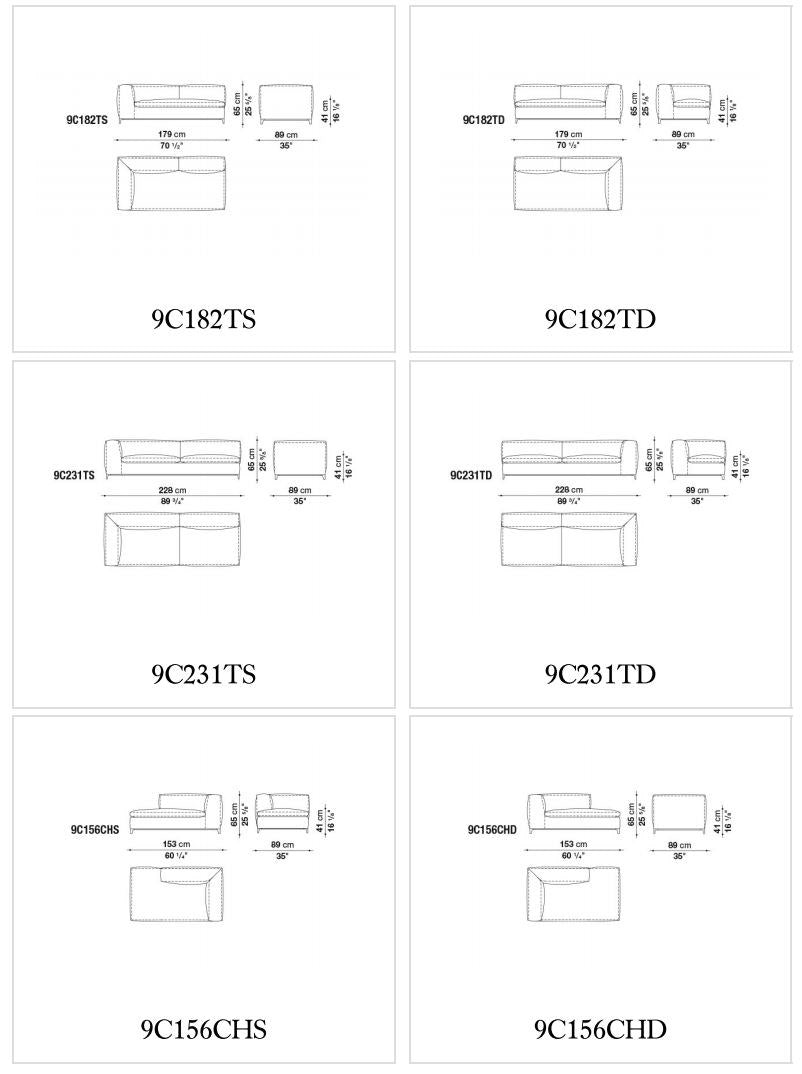 Michel Club Corner fabric sofa