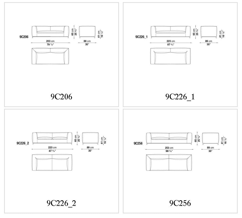 Michel Club Corner fabric sofa
