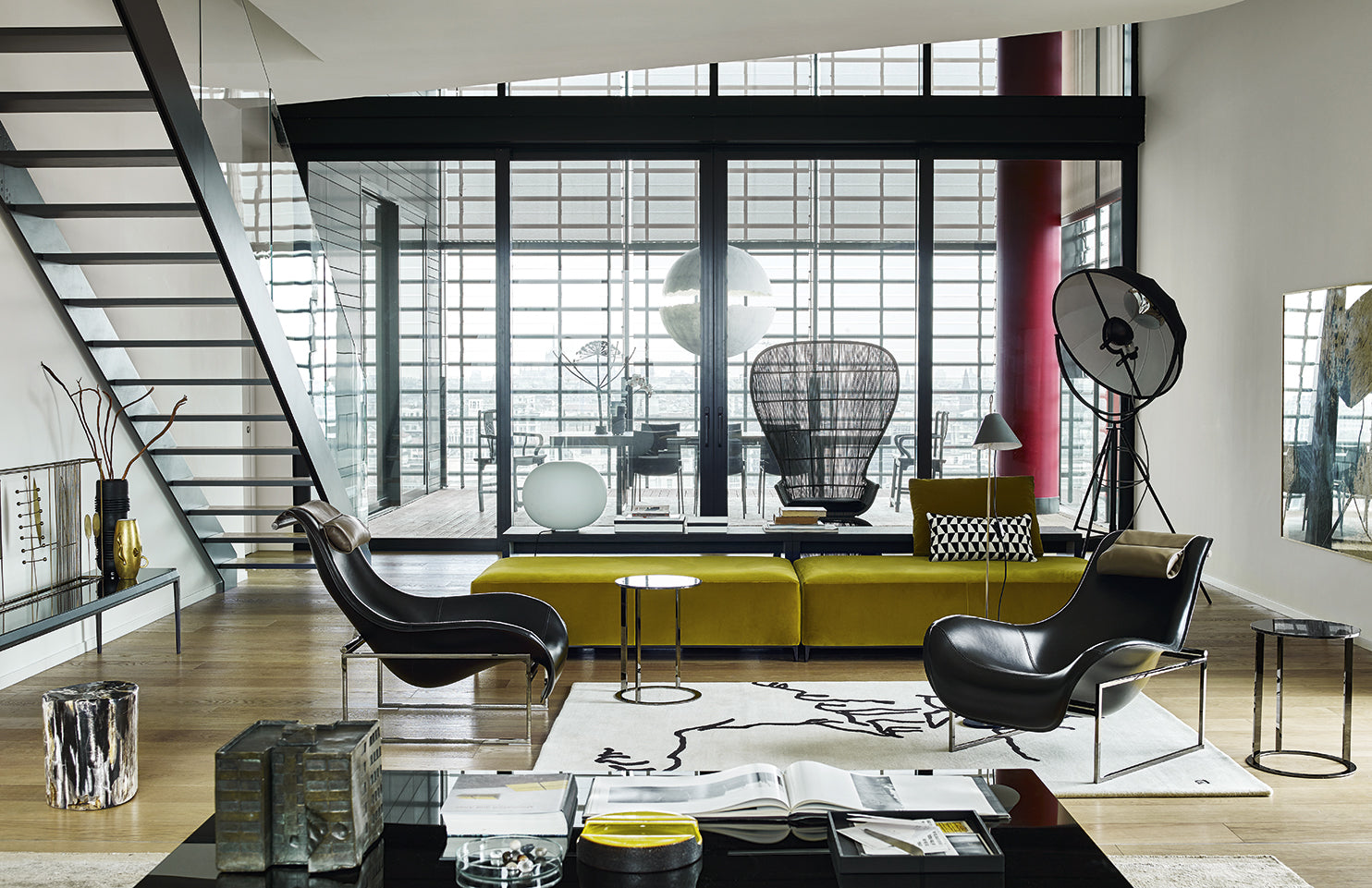 Michel Club Corner fabric sofa