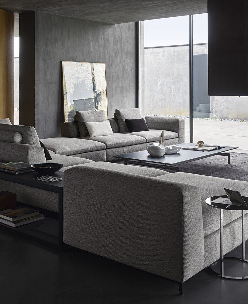 Michel Club Corner fabric sofa