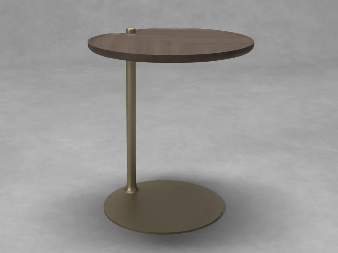 LEAF-1 Round wooden coffee table