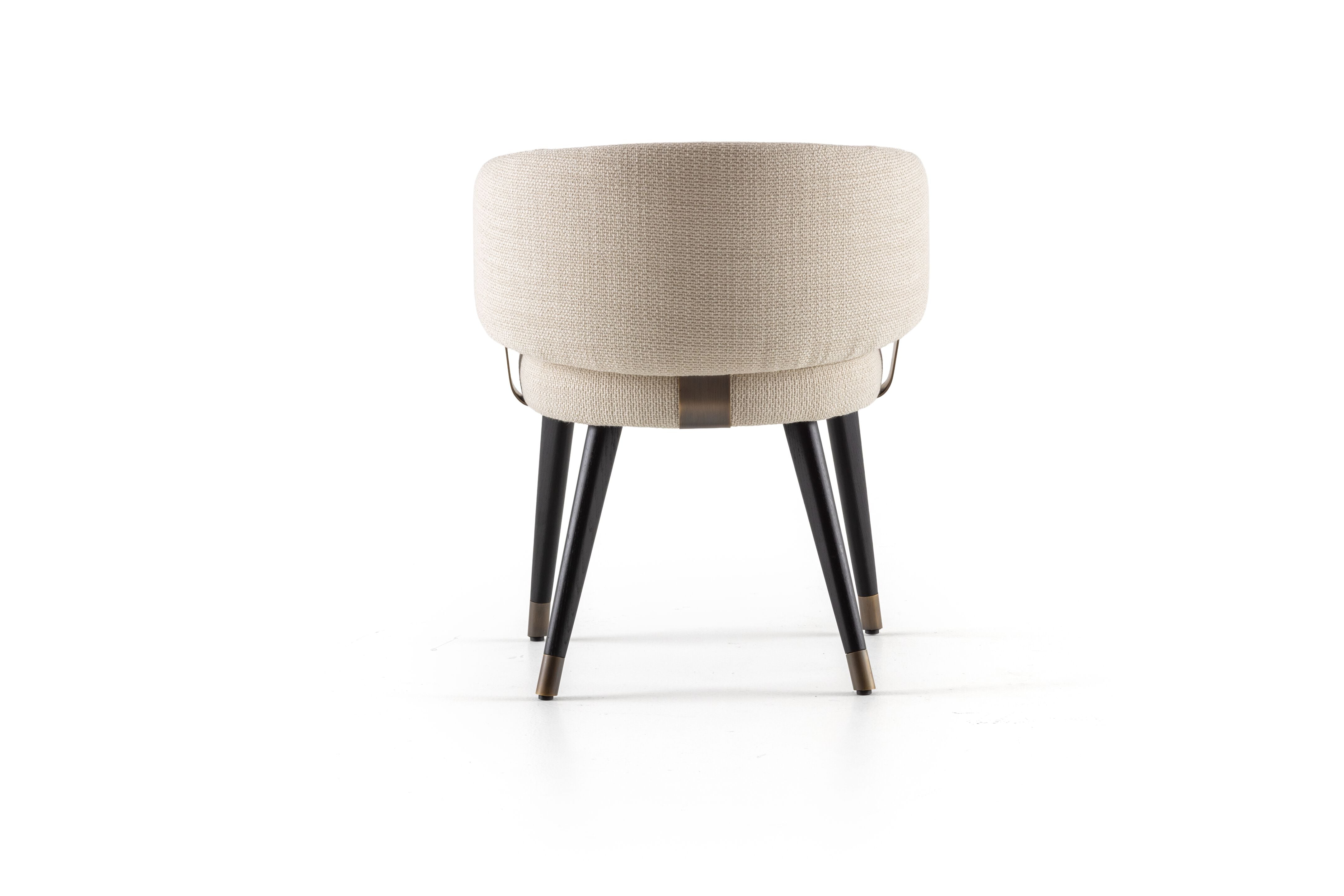 Rugiano Charlotte Upholstered Armchair with Wenge Base