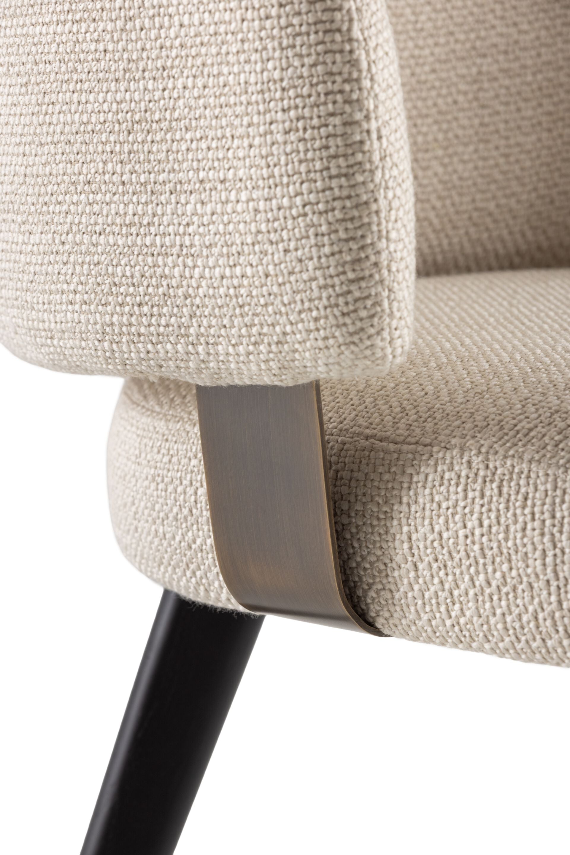Rugiano Charlotte Upholstered Armchair with Wenge Base