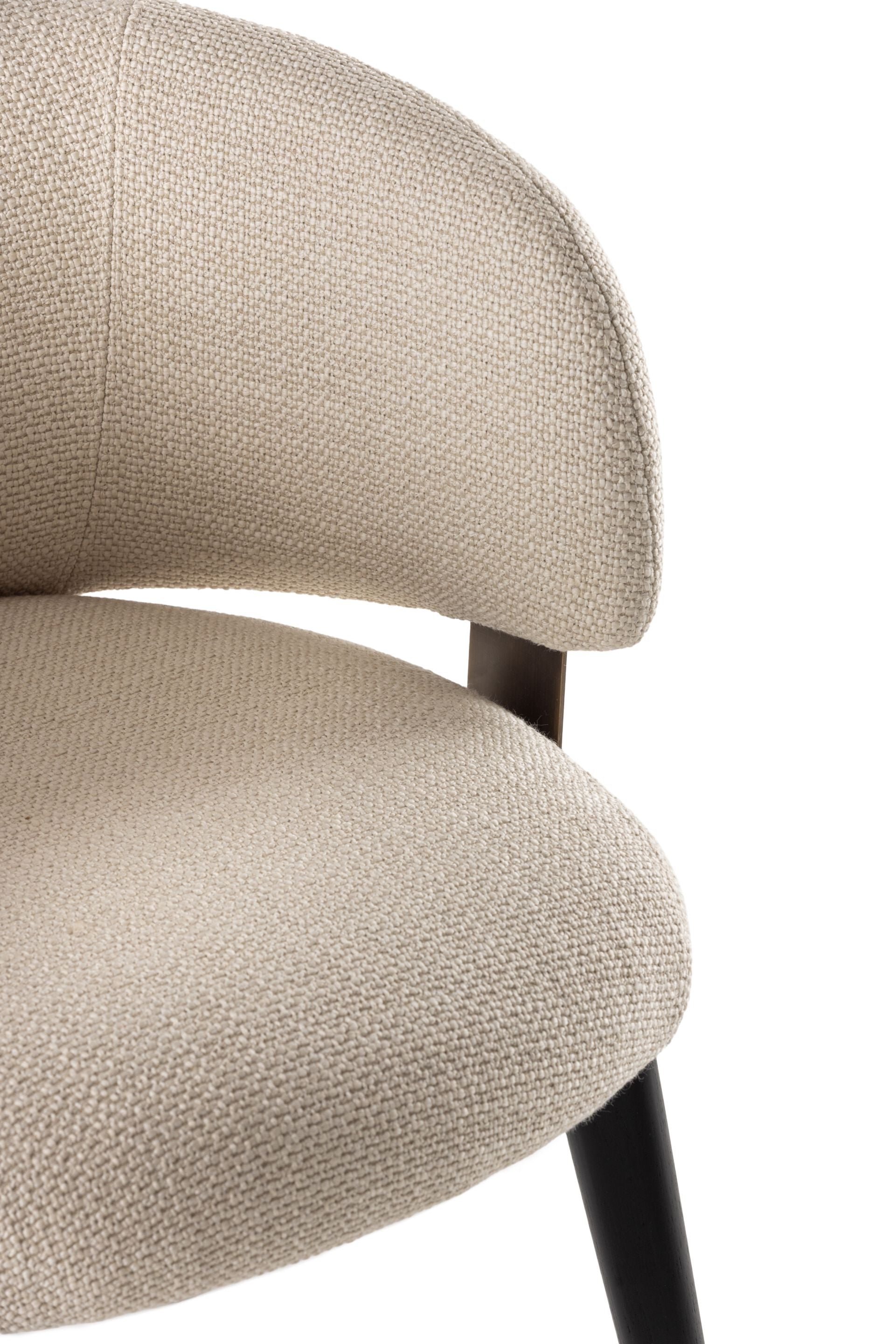 Rugiano Charlotte Upholstered Armchair with Wenge Base