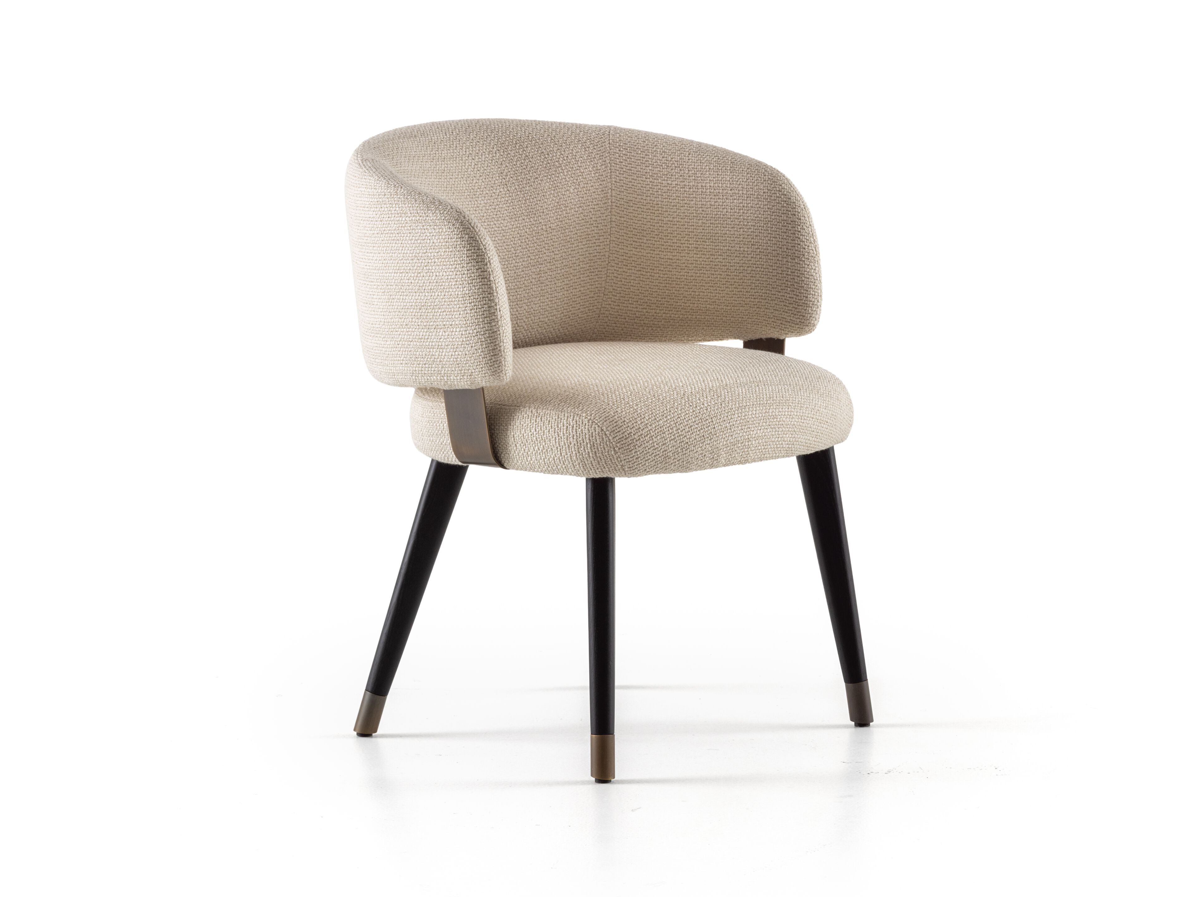 Rugiano Charlotte Upholstered Armchair with Wenge Base