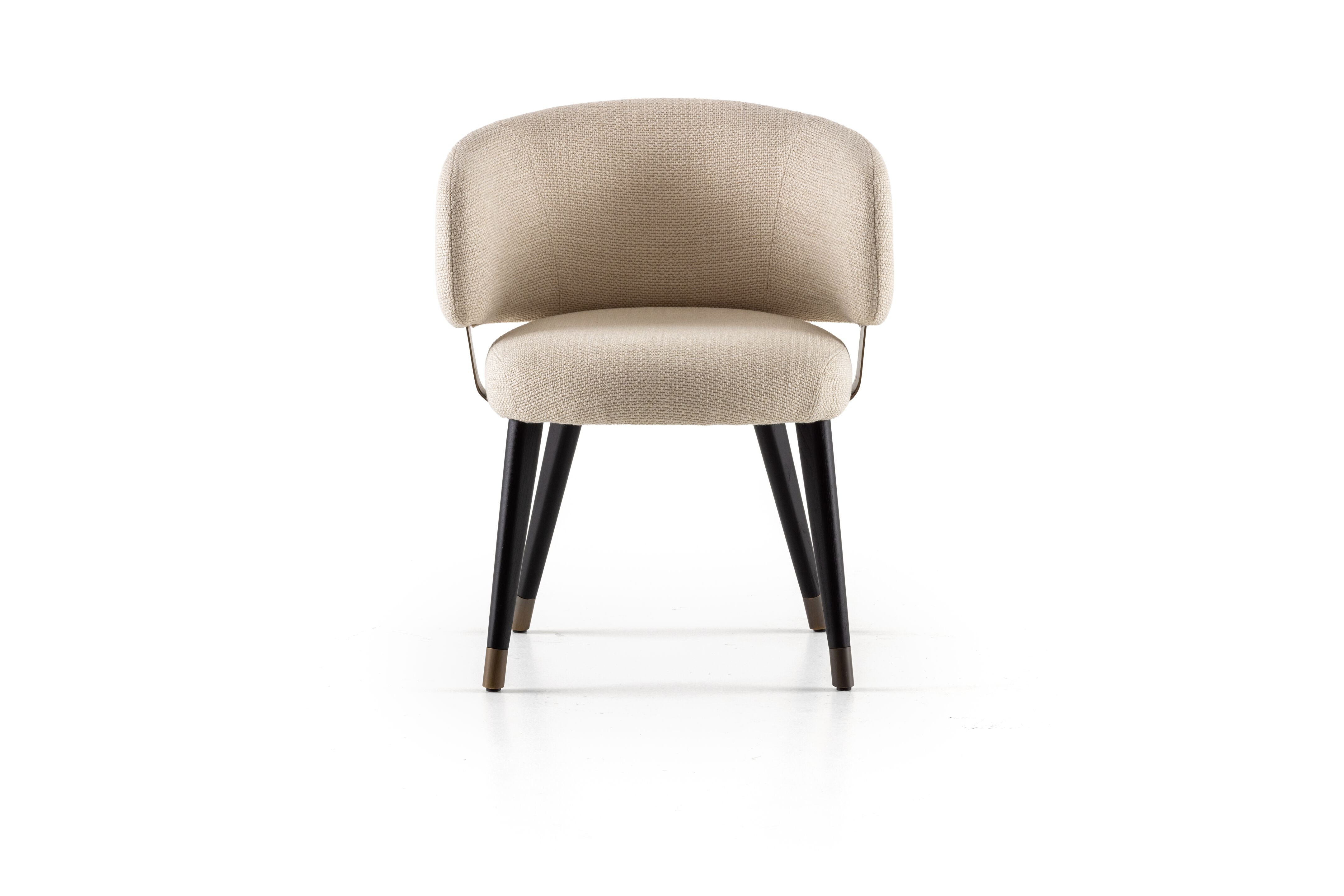 Rugiano Charlotte Upholstered Armchair with Wenge Base