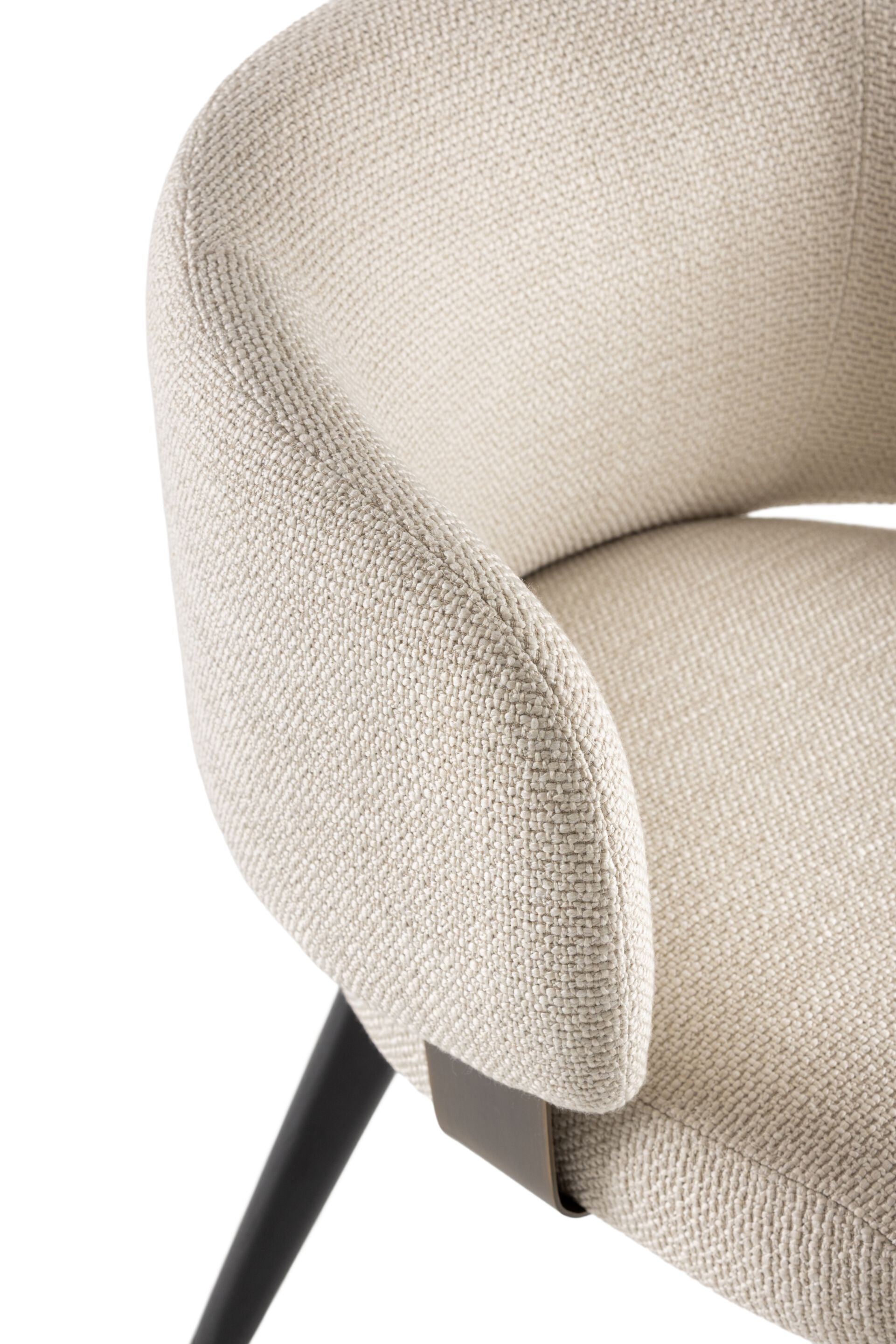 Rugiano Charlotte Upholstered Armchair with Wenge Base