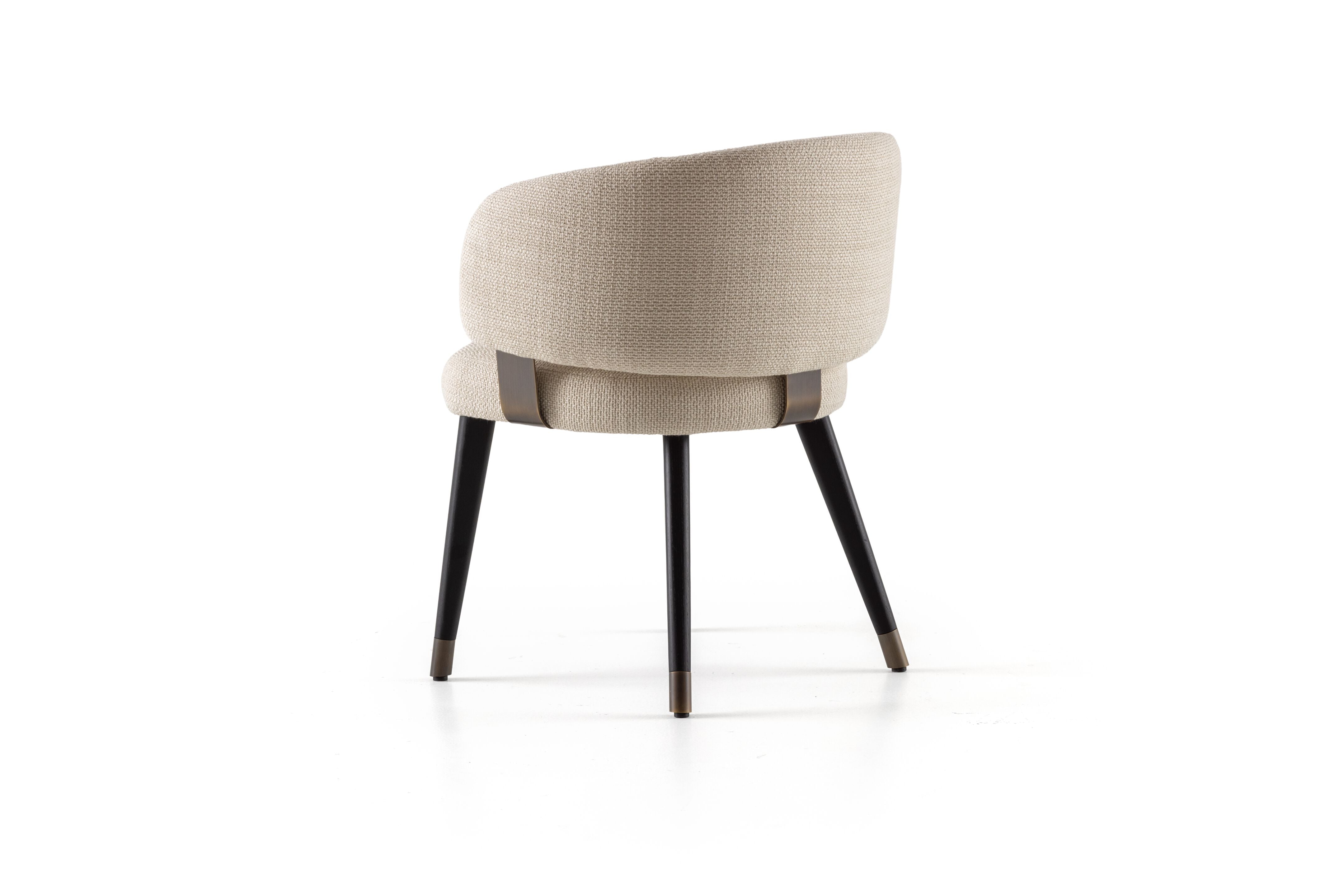 Rugiano Charlotte Upholstered Armchair with Wenge Base