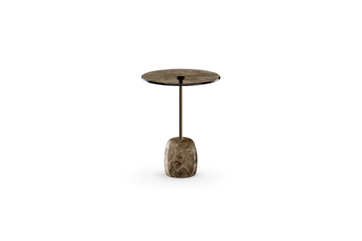 SIR Round glass coffee table