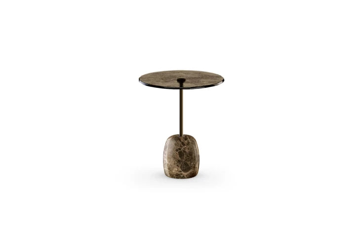 SIR Round glass coffee table