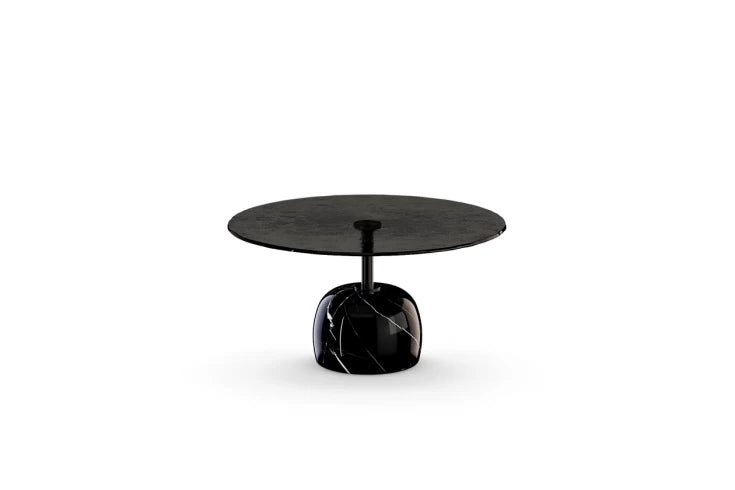 SIR Round glass coffee table