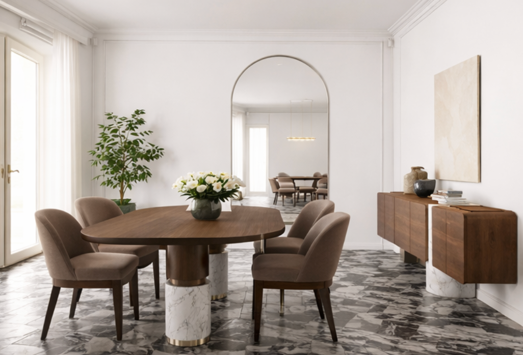 Titano Marble Plinth Sideboard