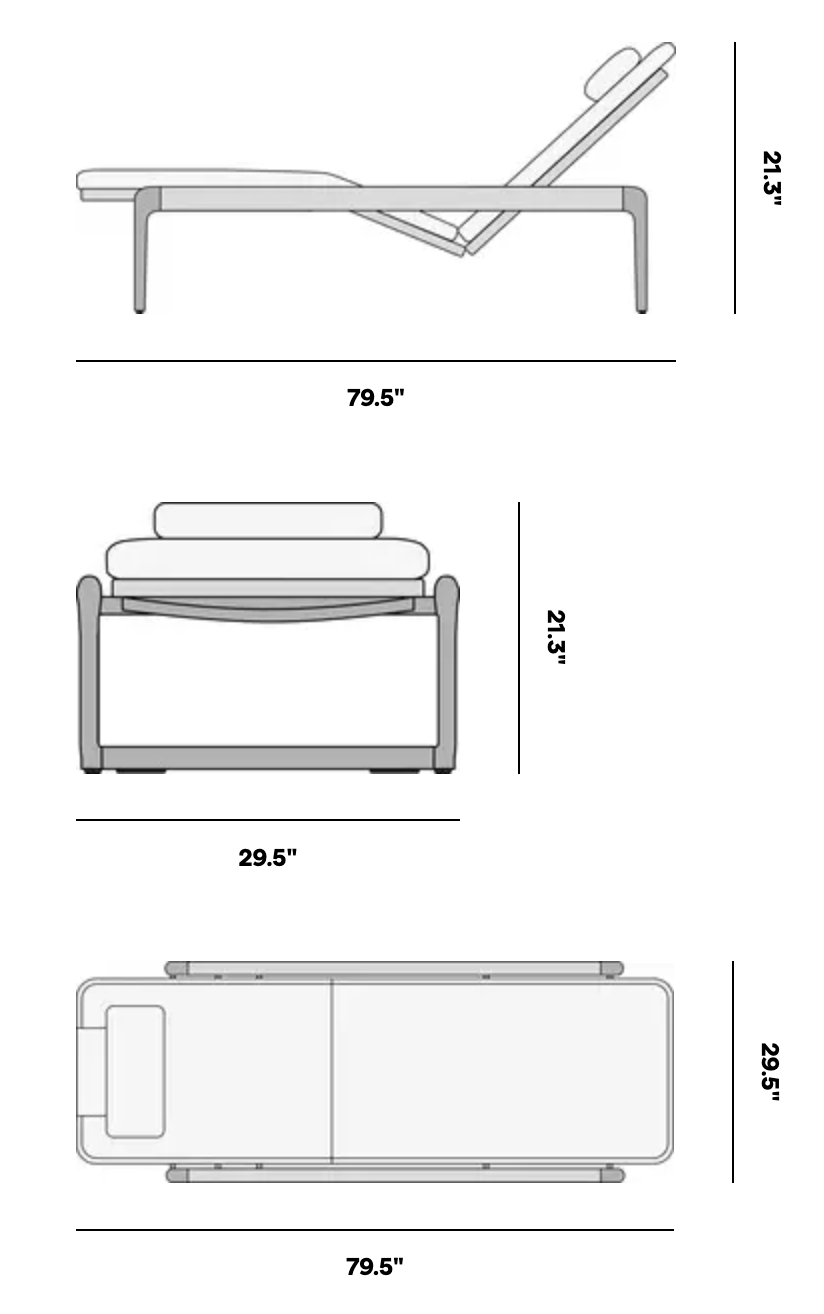 Flex Teak Sunbed Outdoor