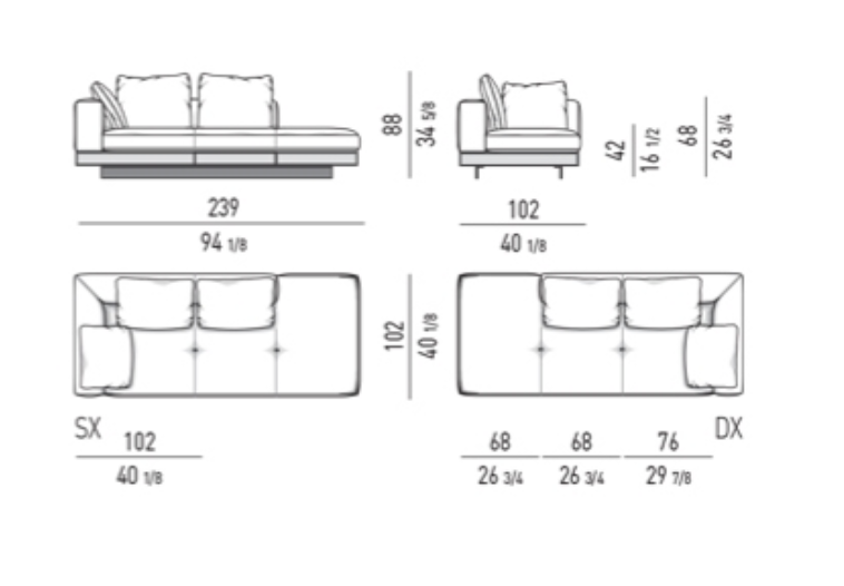 The Connery sectional sofa