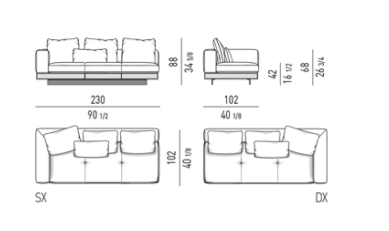 The Connery sectional sofa