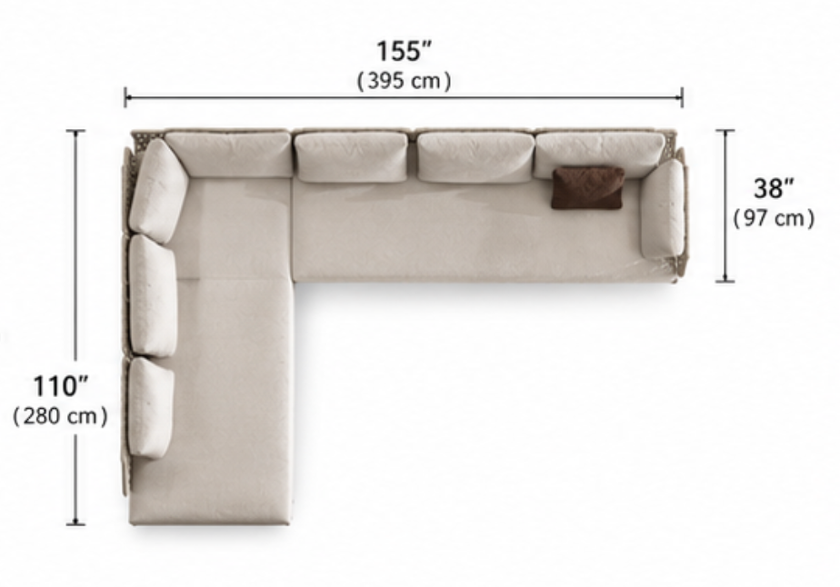 Patio Sectional Sofa Outdoor