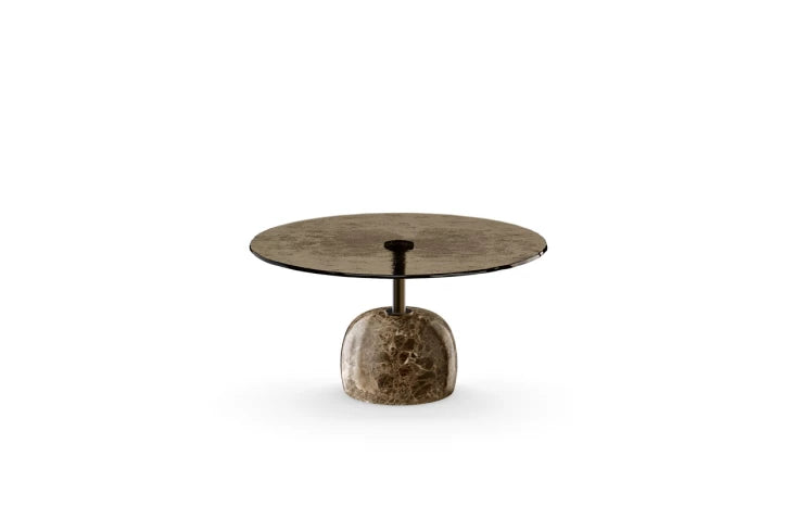 SIR Round glass coffee table