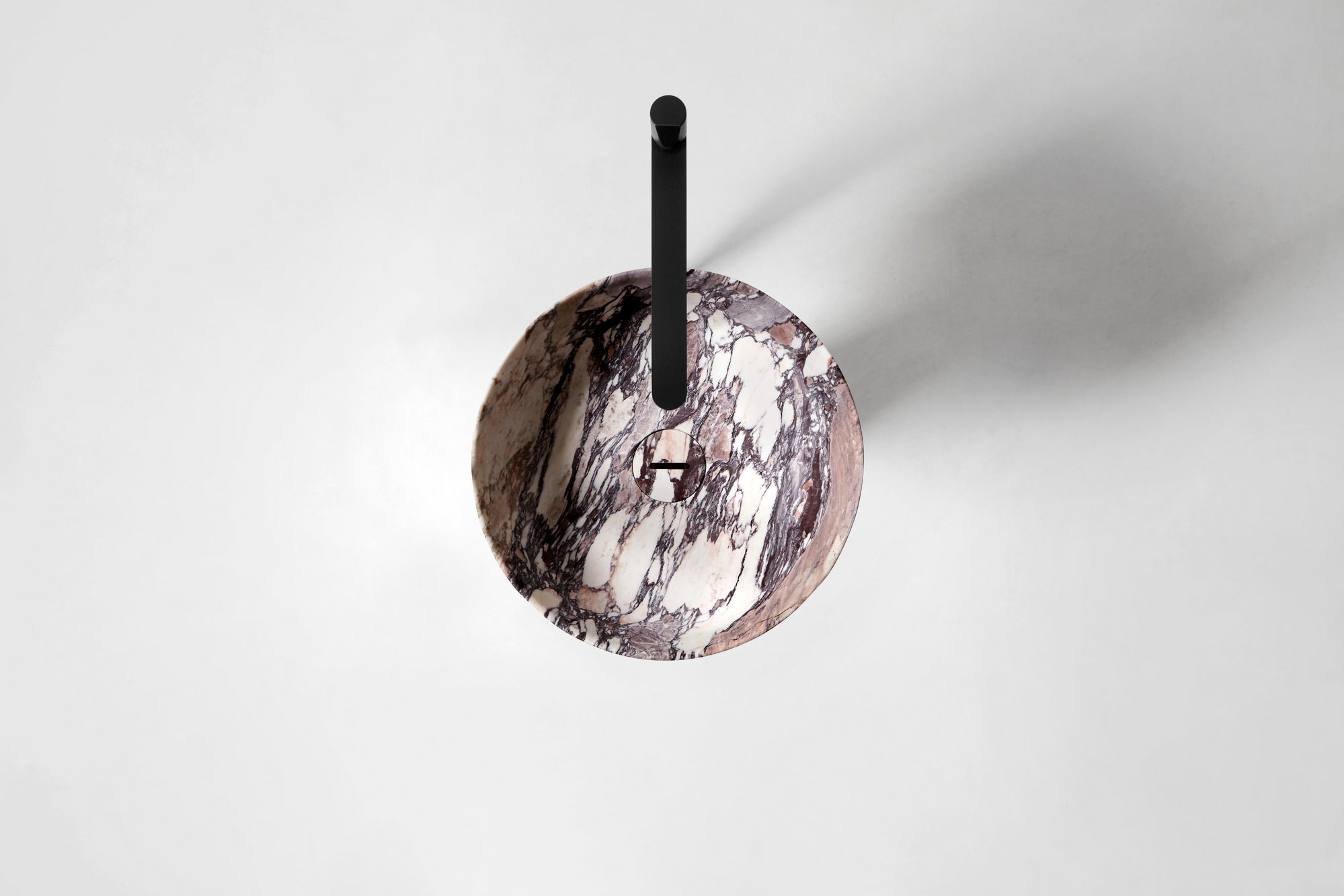 Round Calacatta Viola marble washbasin ALBUME112 + ALBUME21 by Antoniolupi_6