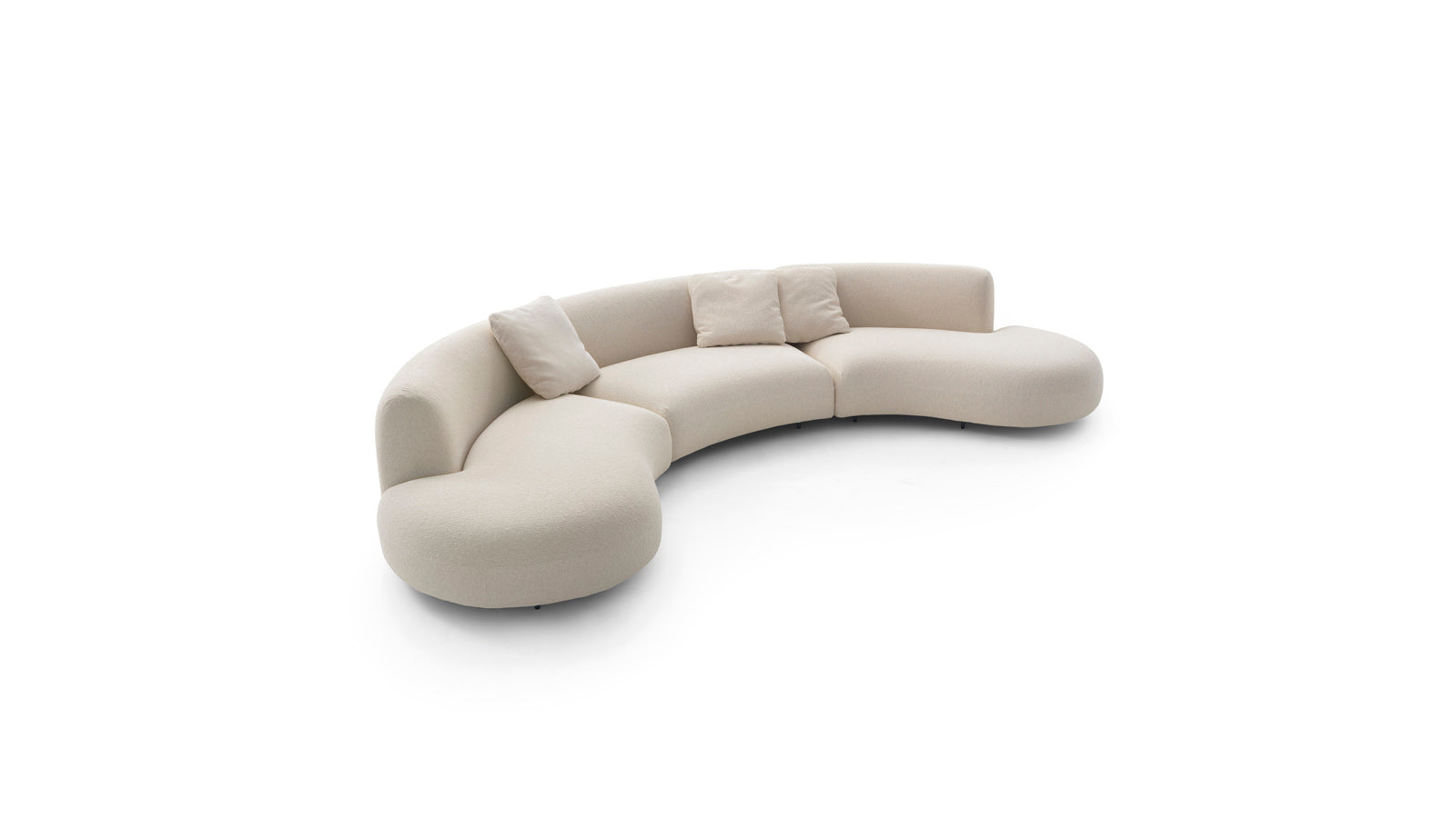 Tokio Modular curved fabric sofa