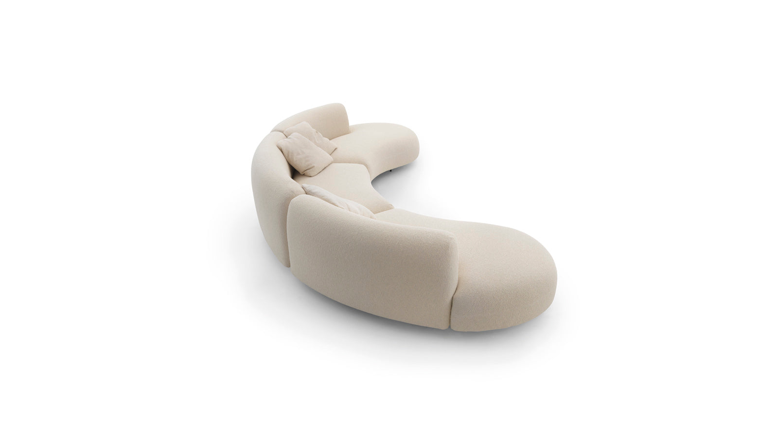 Tokio Modular curved fabric sofa